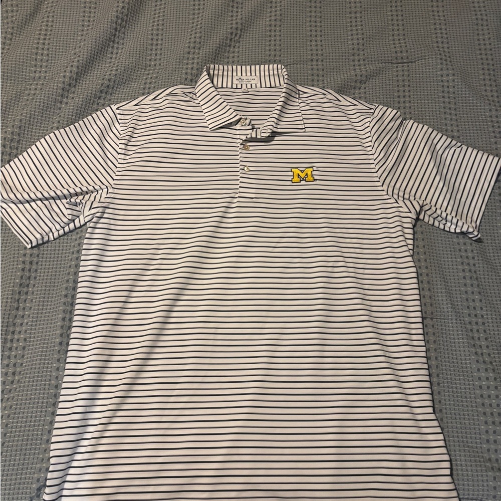 Peter Millar Michigan Polo Shirt Classic Stripes